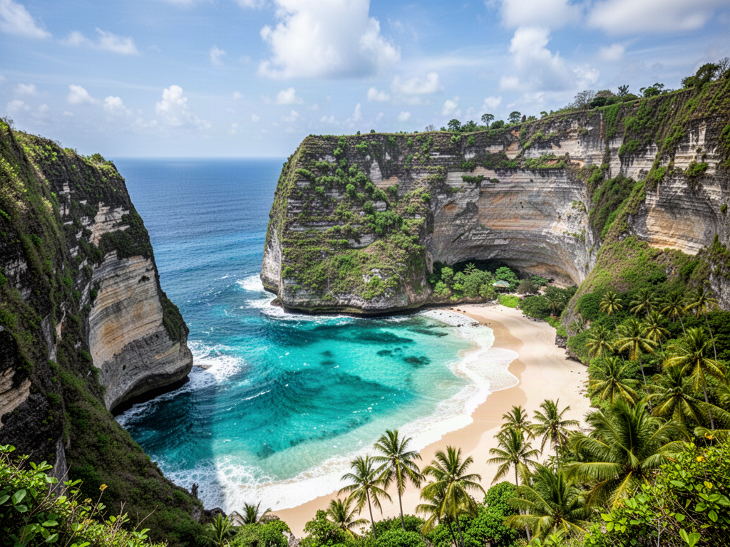 Nusa Penida coastal scenery