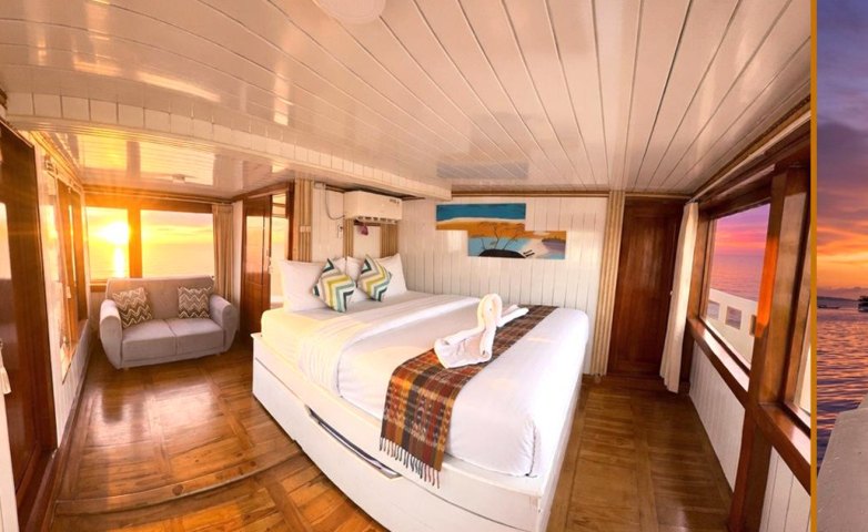 Sumbawa cabin bedroom on Princess Nabila